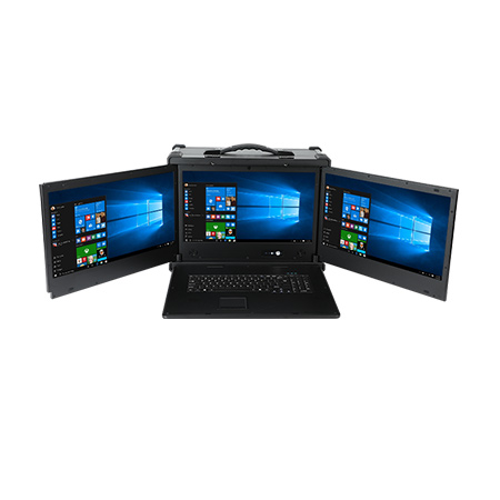 酷睿12代下翻三屏加固便携机 DT-S1437AD-R68E