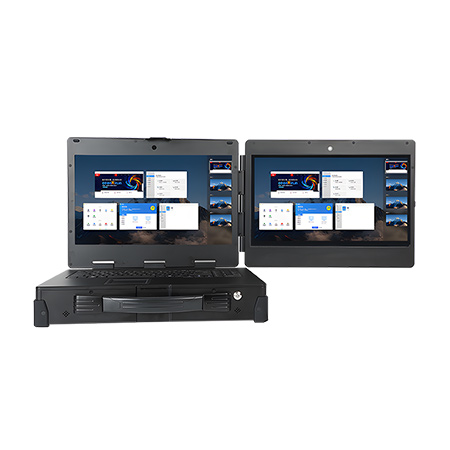 国产飞腾D2000 上翻双屏便携机 DT-S1425CU-F